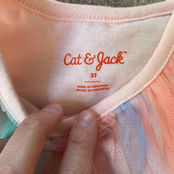 NWT, Cat & Jack, Pastel Lined Tulle Dress, 3T - Picture 5 of 5